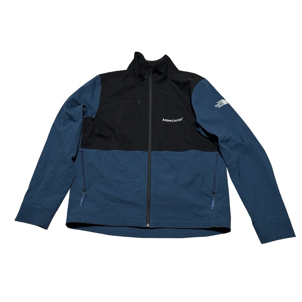 The North‎ Face Men's Full Zip Softshell Jacket *LOGO* Size Large 22 x 28
